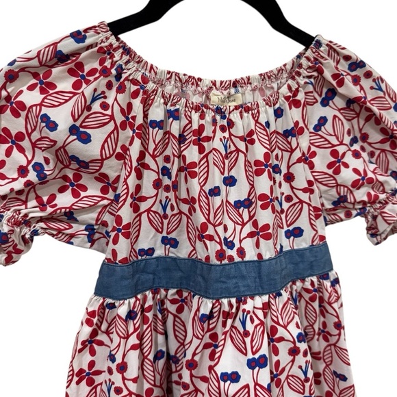 Matilda Jane Love Letters Fouth of July American Peasant Blouse Girl's Size 10 - Picture 3 of 10